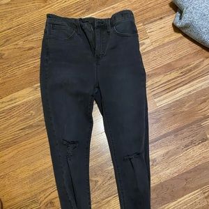 Black Madewell Skinny Jeans